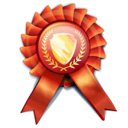 Awarded for winning a prize in a game.