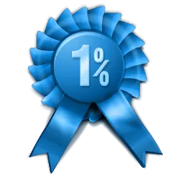 Awarded for placing in the top 1% in a fantasy game.